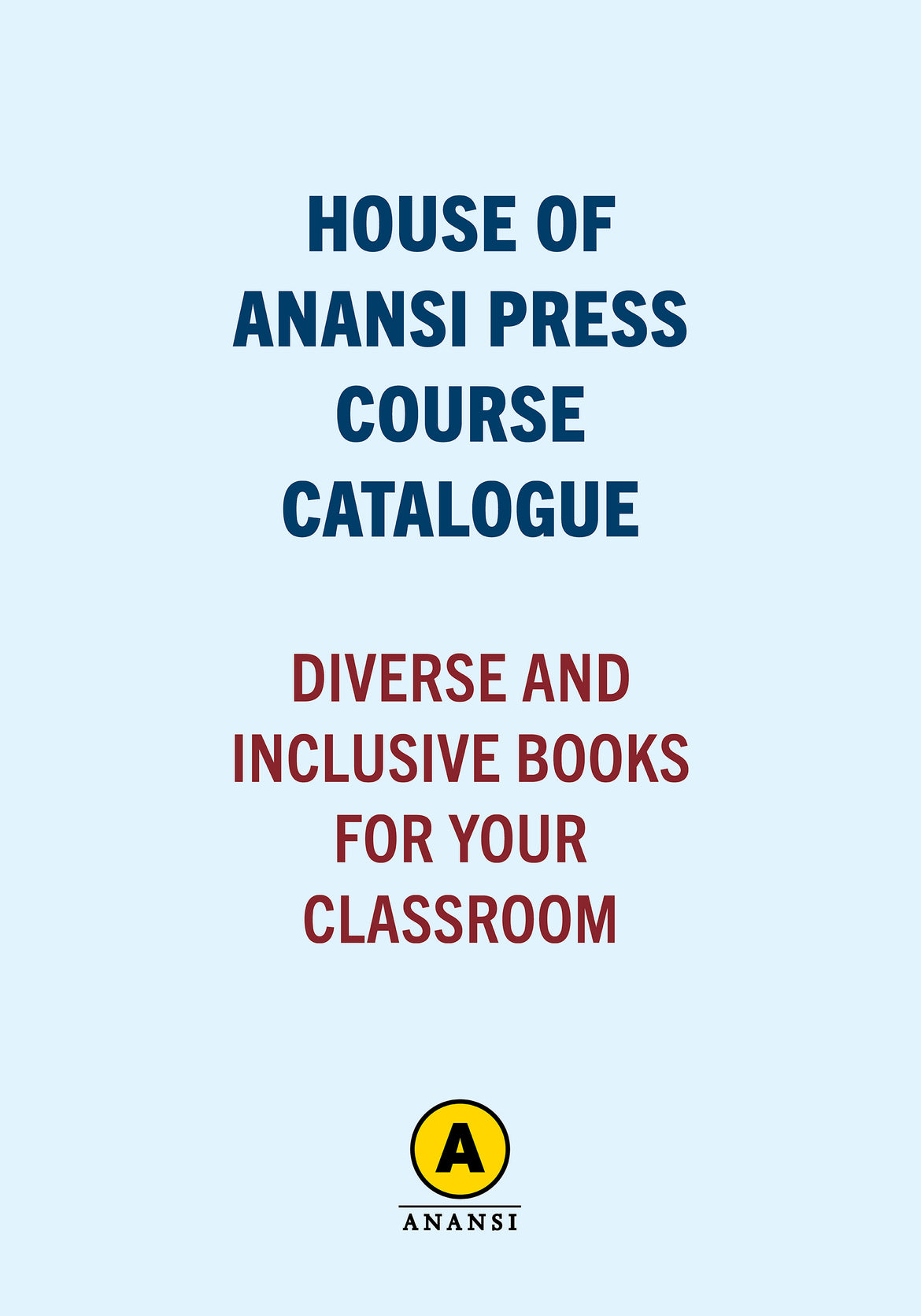 Course Catalogue House of Anansi Press